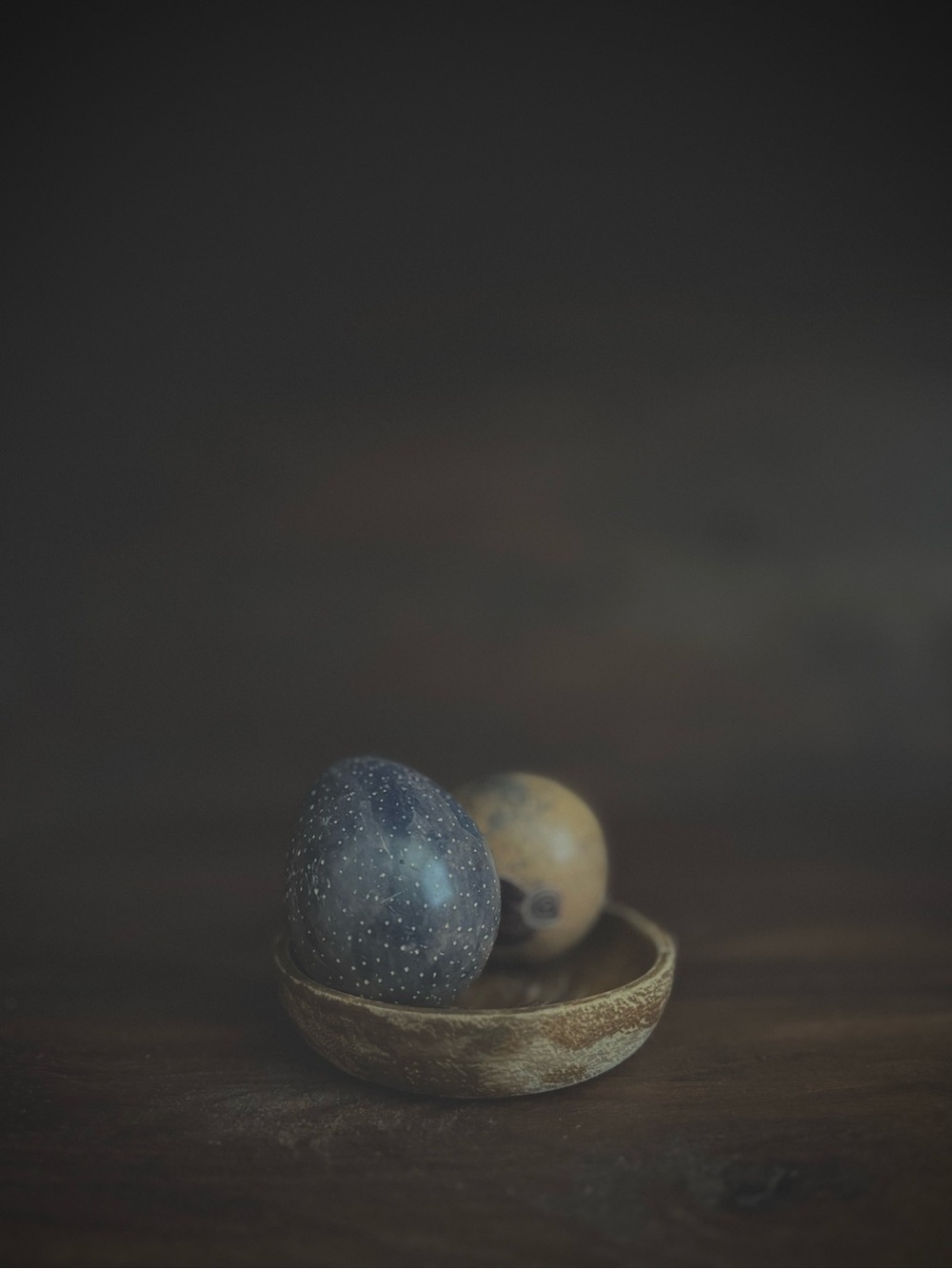 Decorative Speckled Eggs | Still Life Bowl Fillers | Neutral Rustic Decor
